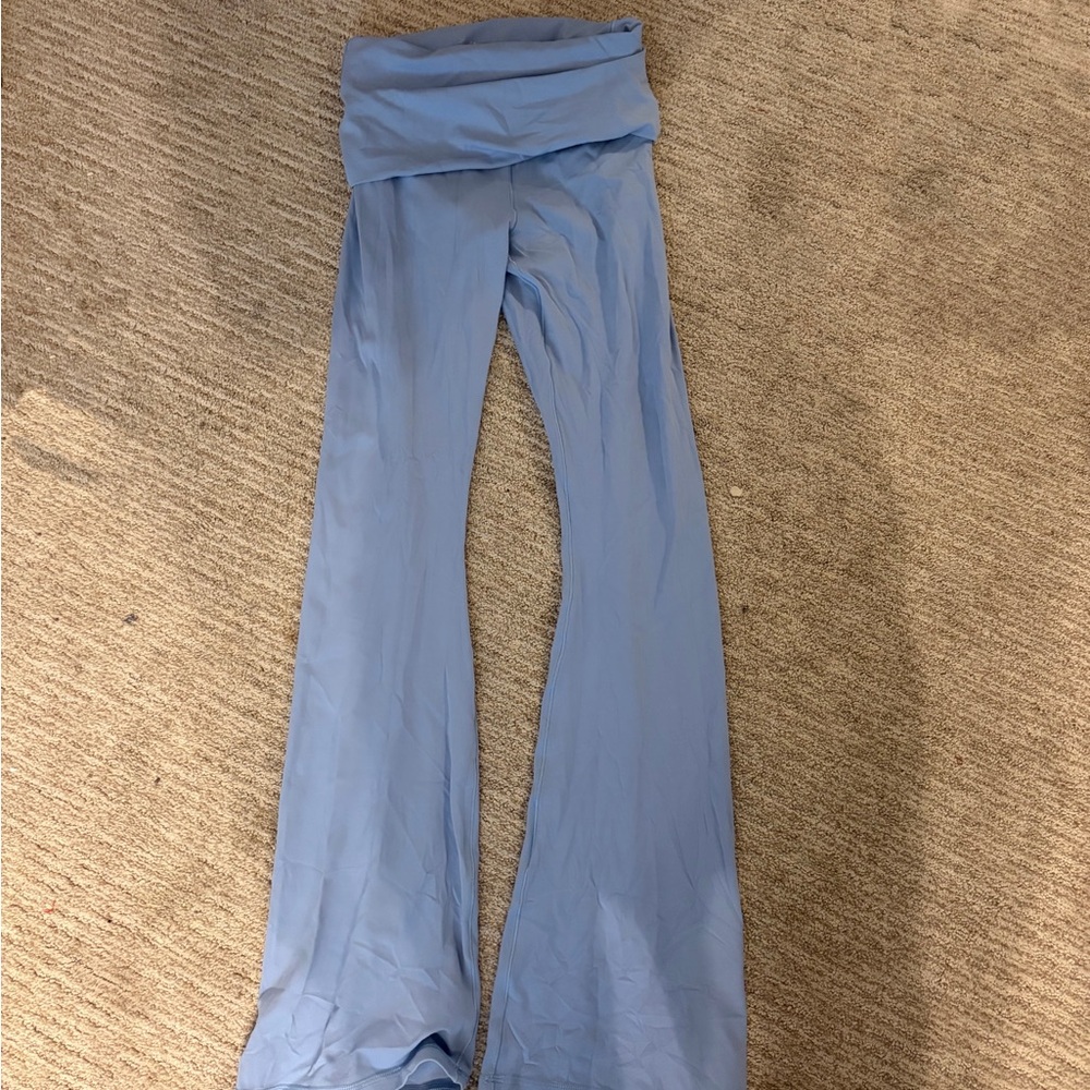 Aerie offline foldover flare leggings